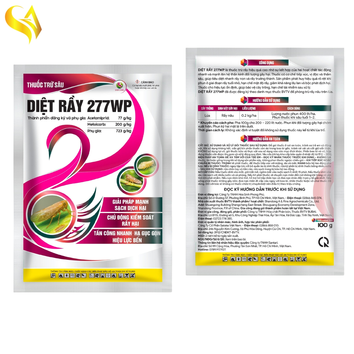 DIỆT RẦY 277WP - 100GR