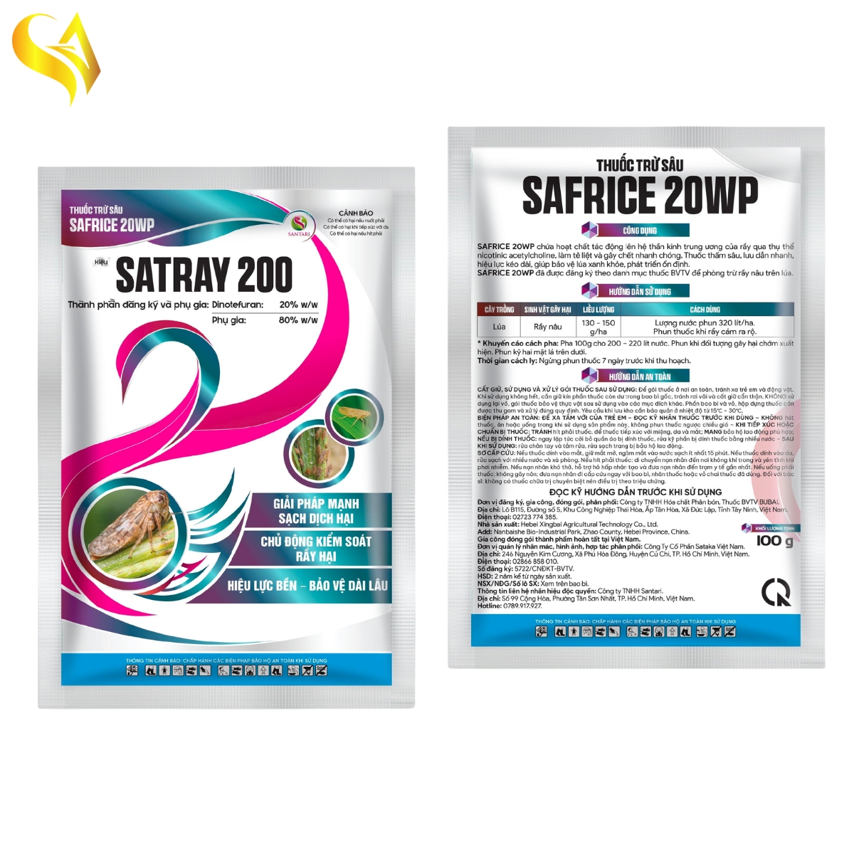 SAFRICE 20WP - SATRAY 200 - 100GR
