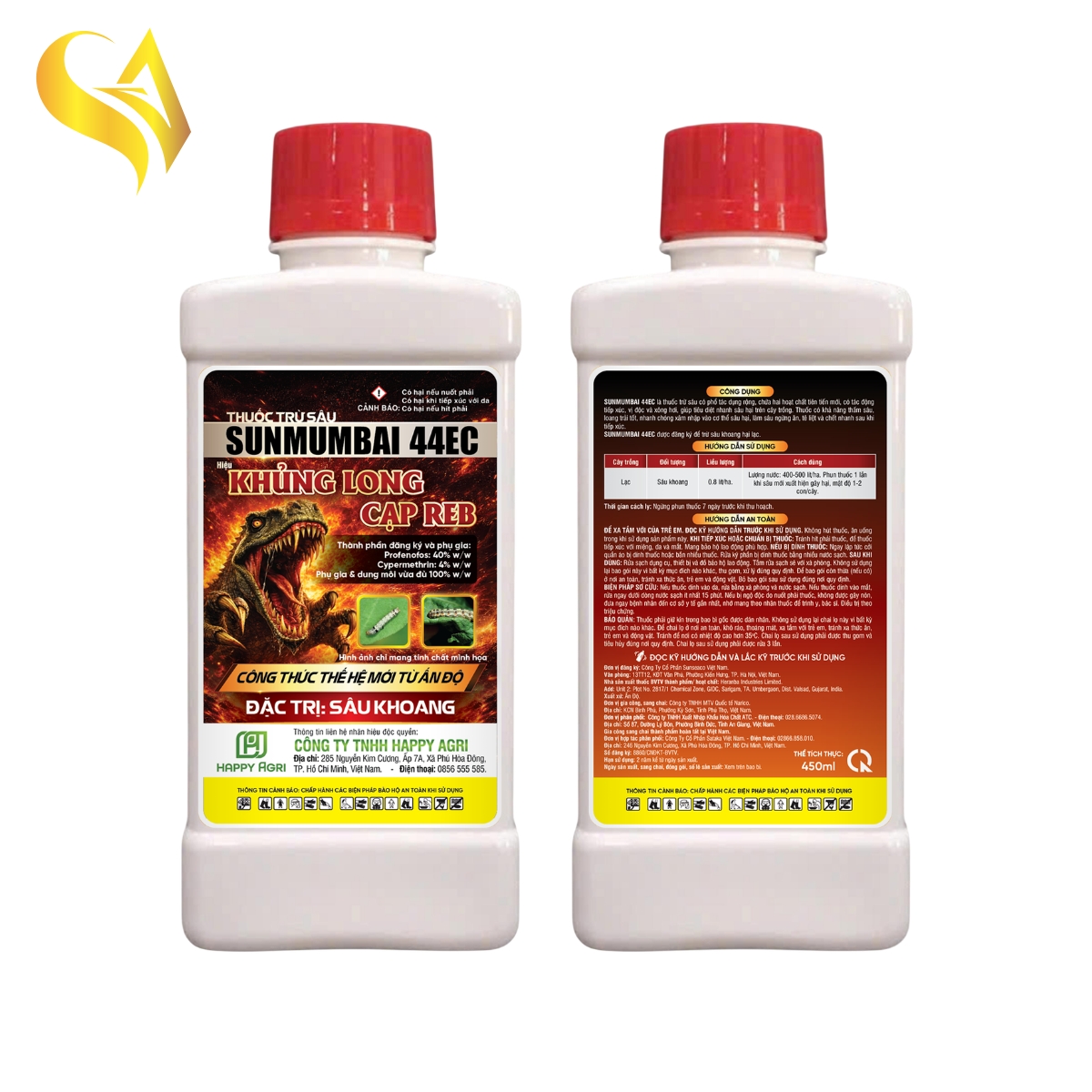 SUNMUMBAI 44EC - KHỦNG LONG CẠP REB - 450ML