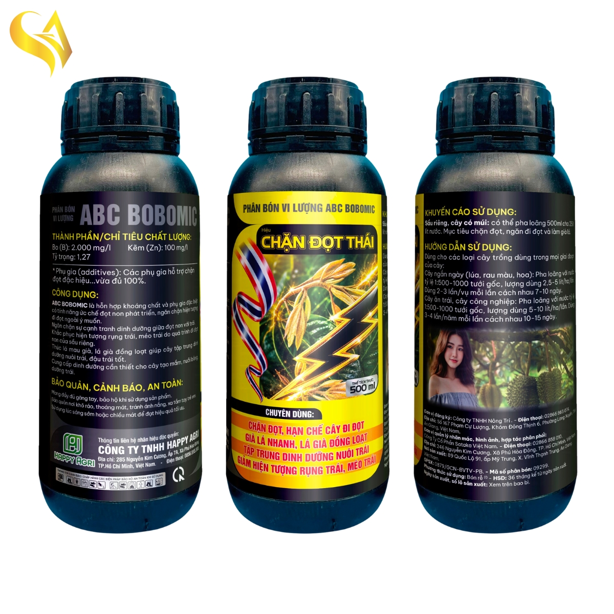 ABC BOBOMIC - CHẶN ĐỌT THÁI - 500ML