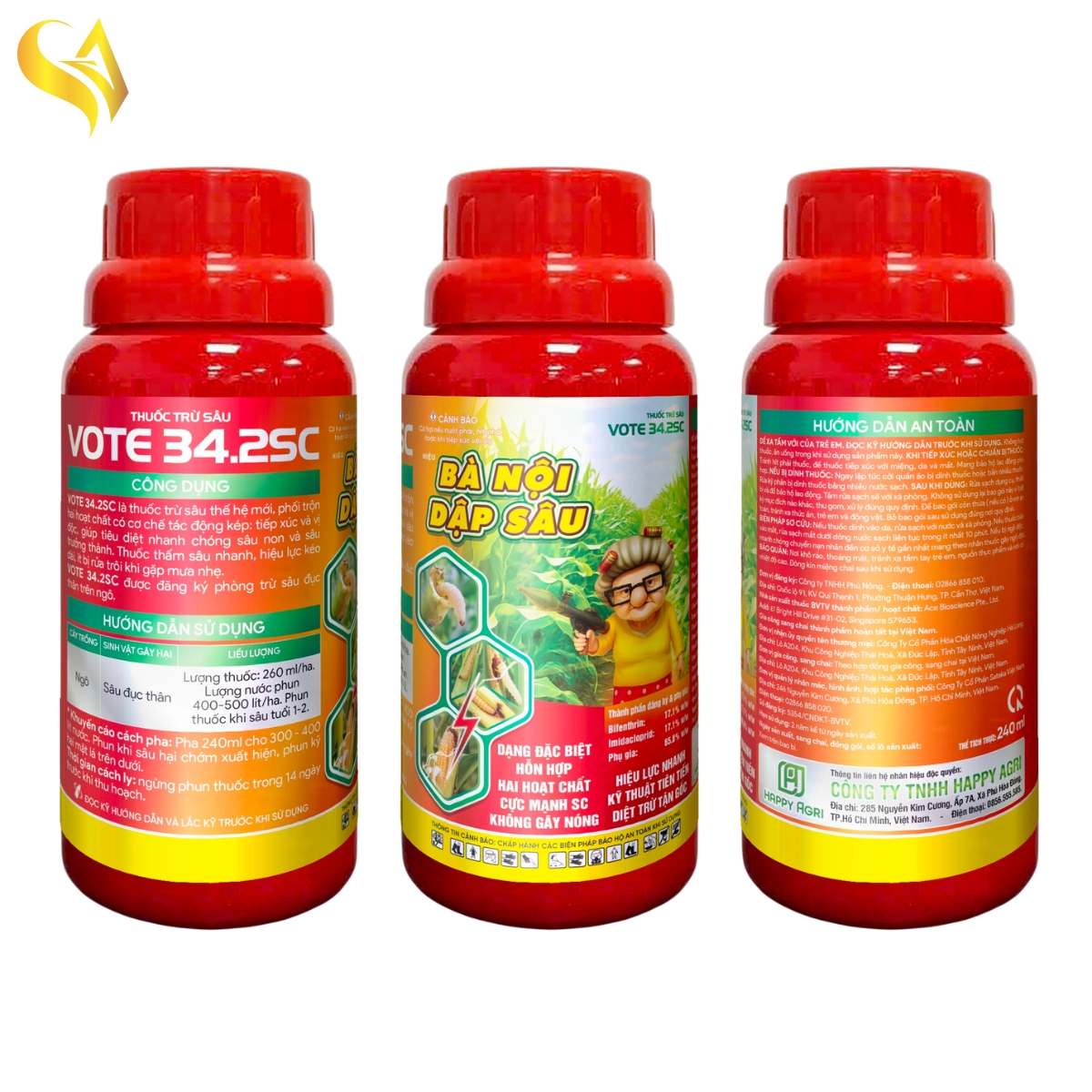 VOTE 34.2SC - BÀ NỘI DẬP SÂU - 240ML