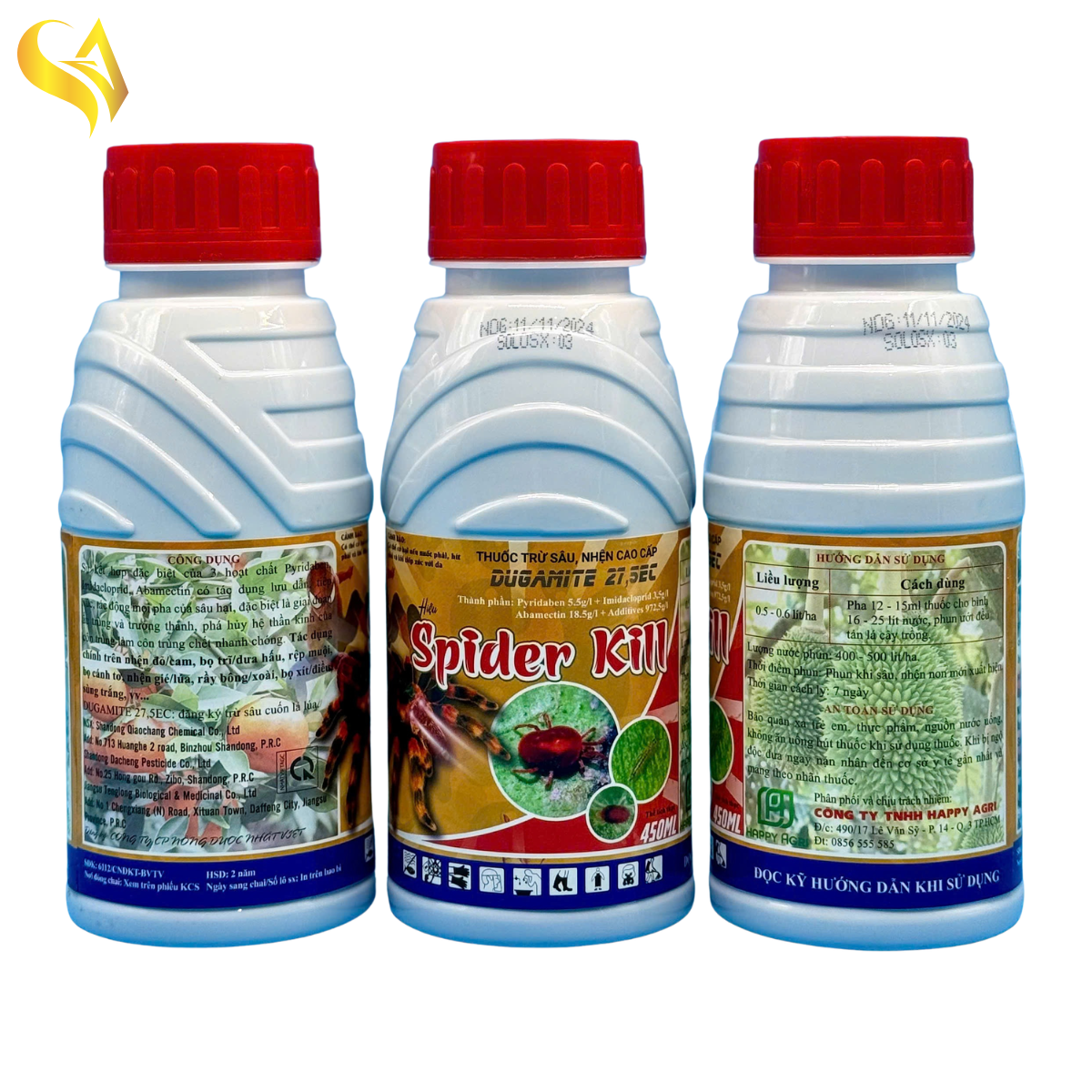 DUGAMITE 27,5EC - SPIDER KILL - 450ML
