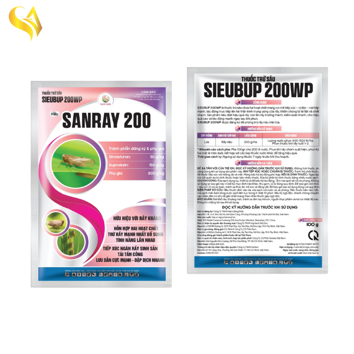 SIEUBUP 200WP - SANRAY 200 - 100GR
