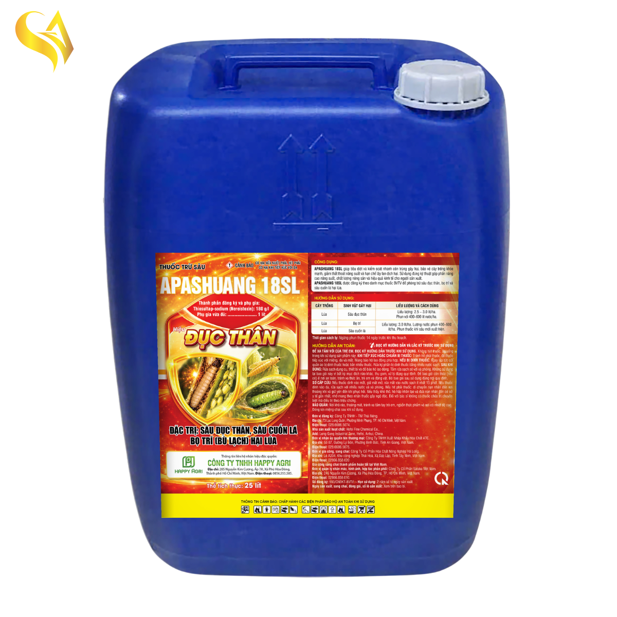 APASHUANG 18SL - ĐỤC THÂN - 30L