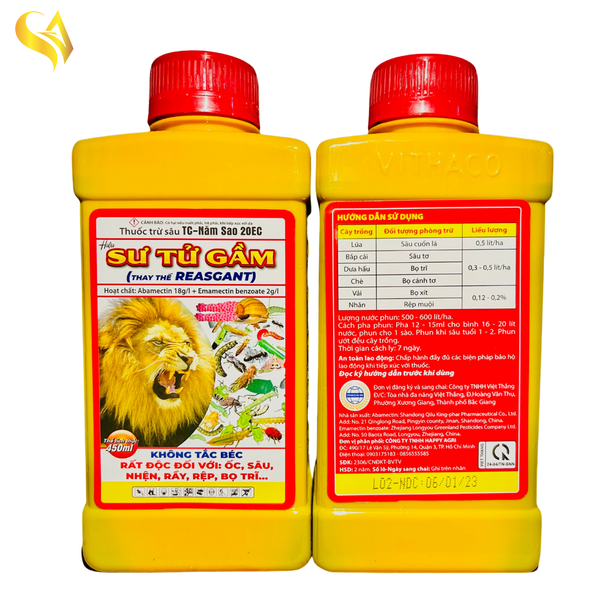 TC-NĂM SA 20EC - SƯ TỬ GẦM - 450ML