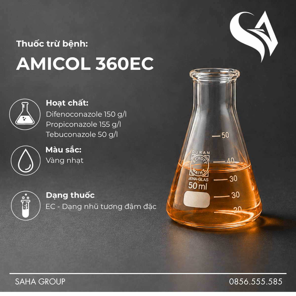 Thuốc Trừ Bệnh AMICOL 360EC