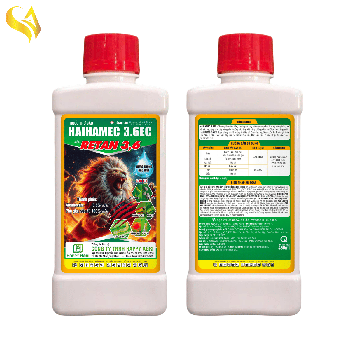 HAIHAMEC 3.6EC - RETAN 3.6 - 450ML