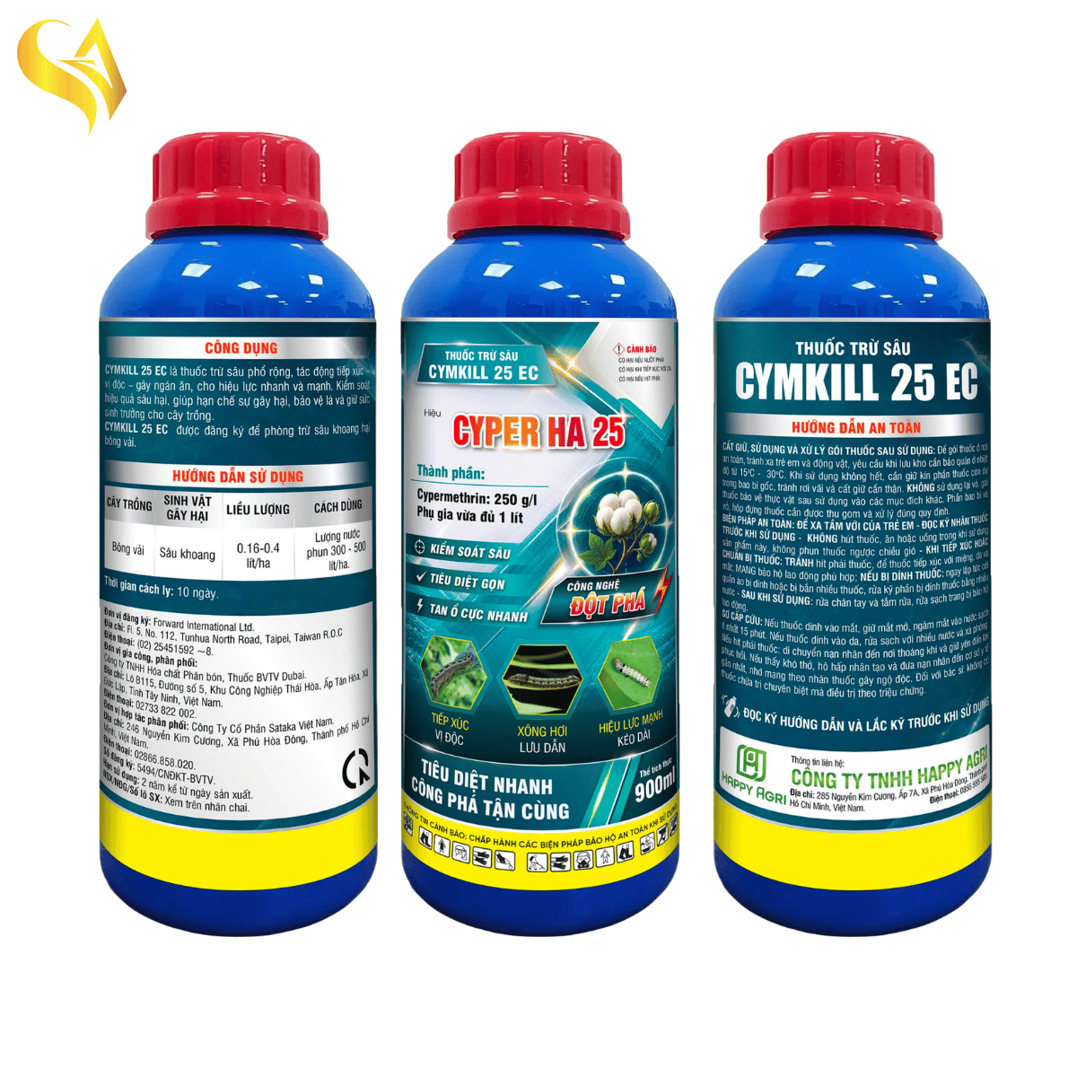 CYMKILL 25EC - CYPER HA 25 -  900ML