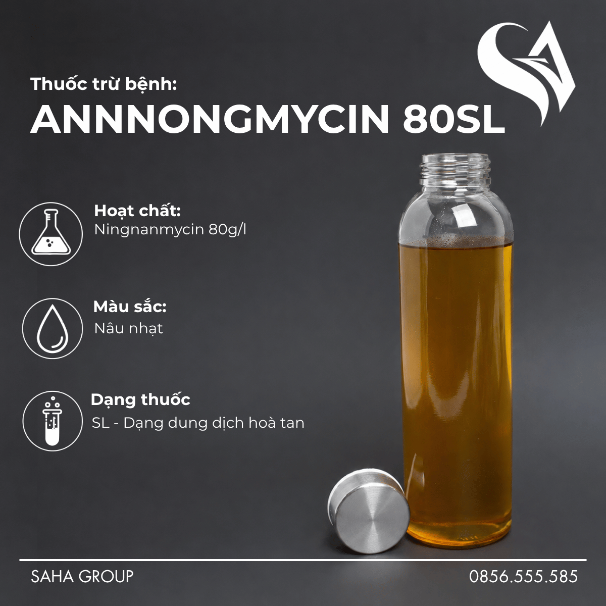 Thuốc trừ bệnh ANNNONGMYCIN 80SL