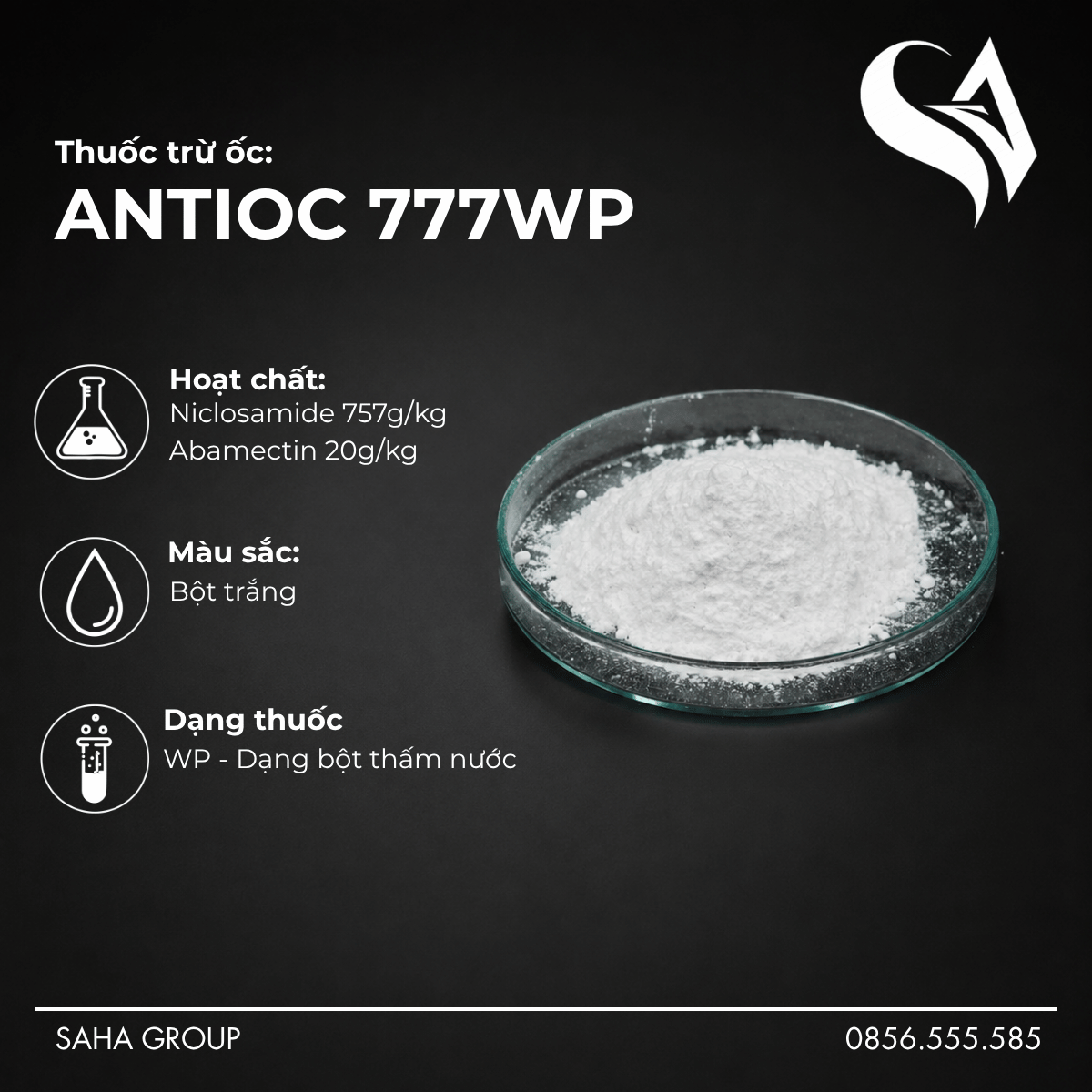 Thuốc Trừ Ốc ANTIOC 777WP