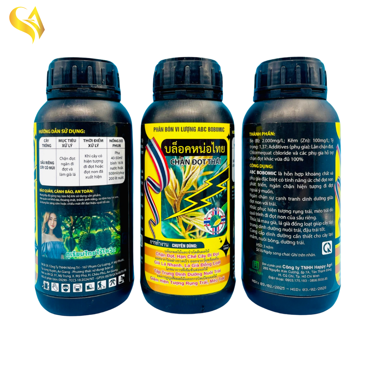 ABC BOBOMIC - CHẶN ĐỌT THÁI - 500ML