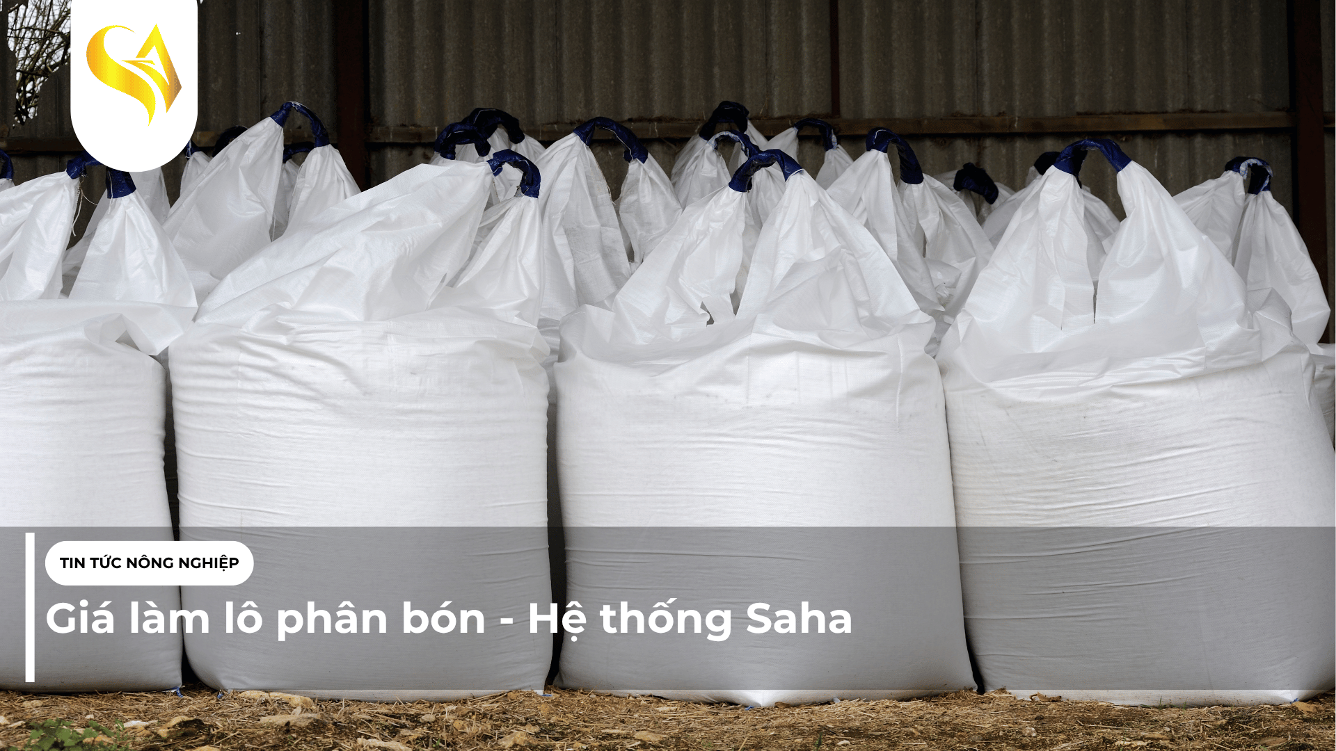 Giá làm lô phân bón - Hệ thống Saha