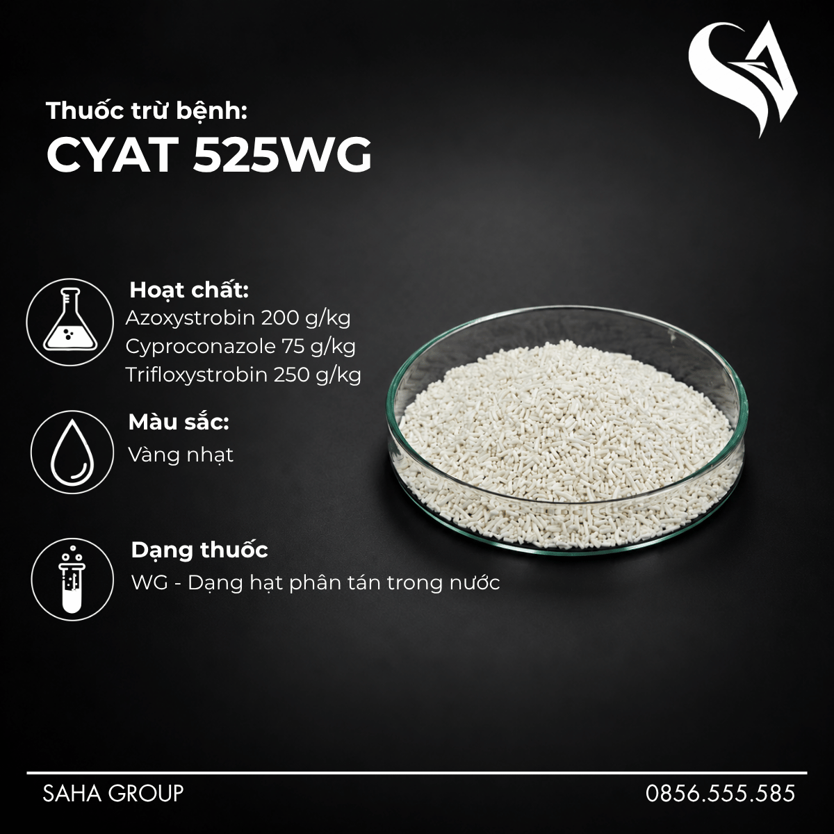 Thuốc trừ bệnh CYAT 525WG